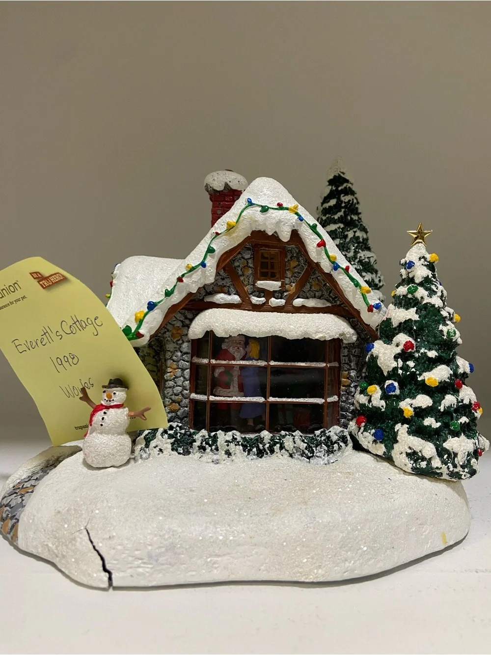 Set of 12 Thomas Kinkade Christmas Village Scenes